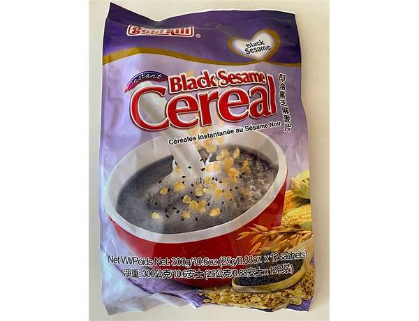 Black sesame cereal food facts
