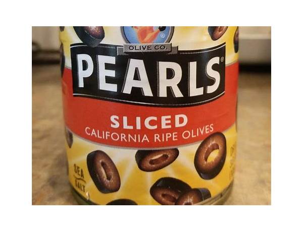 Black sliced california ripe olives food facts