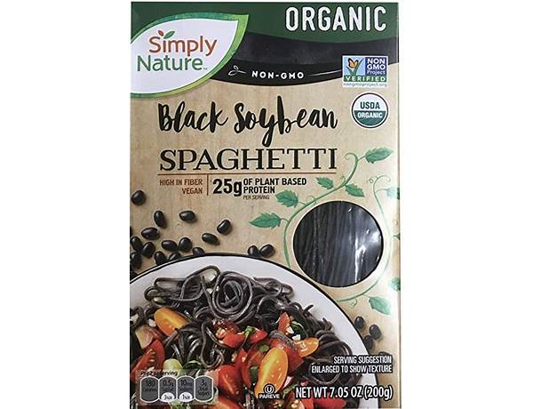 Black soybean spaghetti food facts
