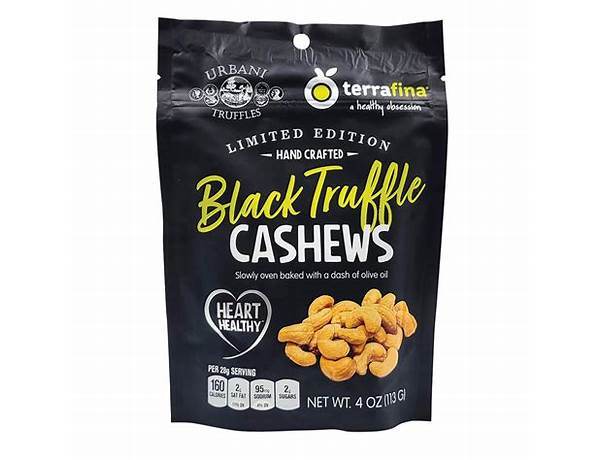 Black truffle cashews ingredients