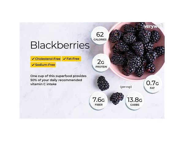 Blackberries mûres food facts