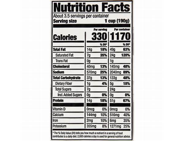 Blackened chicken alfredo nutrition facts