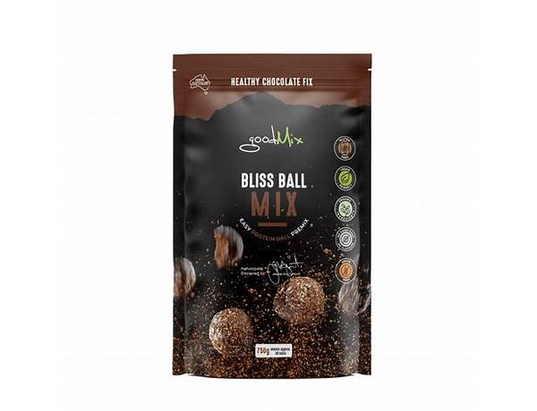 Bliss ball mix food facts