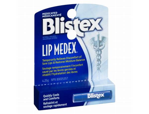 Blistex lip medex - food facts