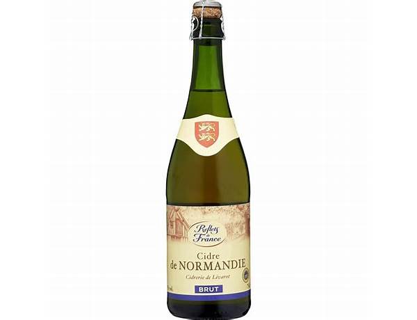 Blle 75cl cidre fermier brut reflets de france food facts