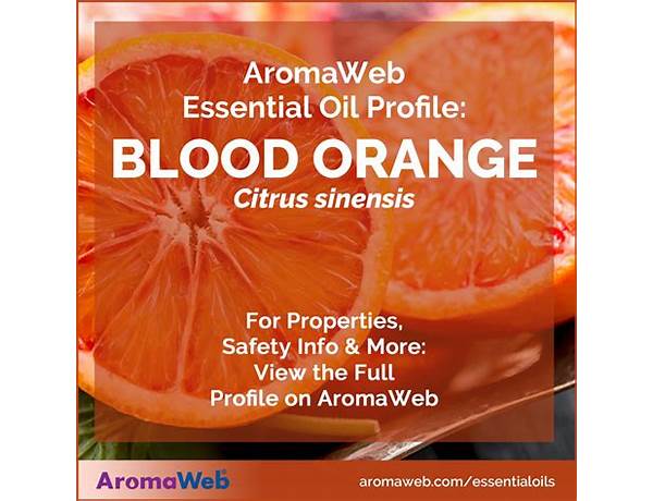 Blood orange essential oil - food facts