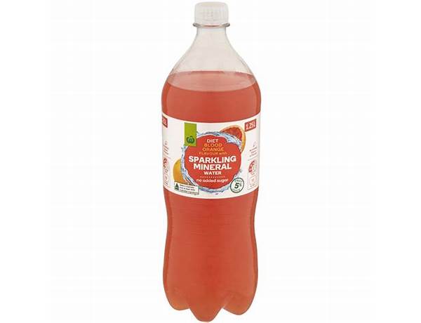 Blood orange sparkling water food facts