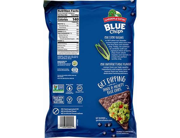 Blue chips ingredients