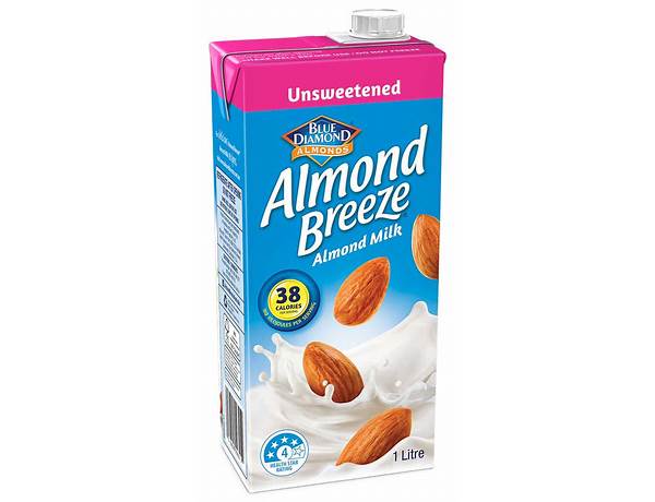 Blue diamond almond breeze unsweetened vanilla food facts