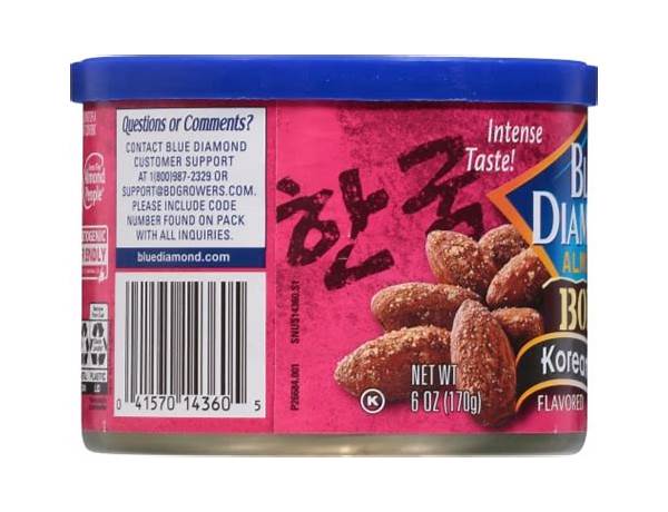 Blue diamond korean bbq almonds nutrition facts