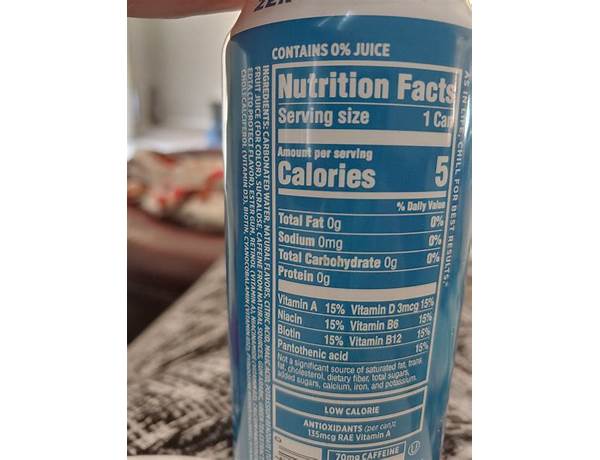 Blue raspberry bottles food facts
