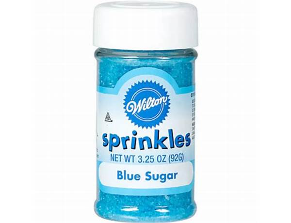 Blue sugar sprinkles food facts