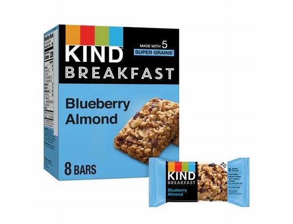 Blueberry almond breakfast bars food facts