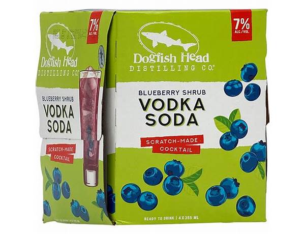 Blueberry shrub vodka soda food facts