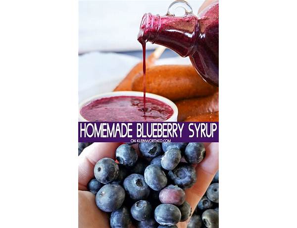 Blueberry syrup ingredients