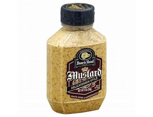 Boar's head, mustard delicatessen style nutrition facts