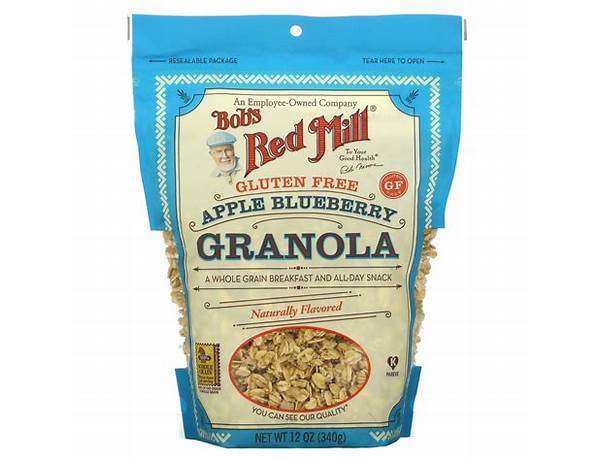 Bob's red mill, granola, apple blueberry, apple blueberry food facts