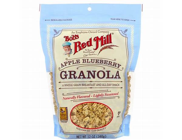 Bob's red mill, granola, apple blueberry, apple blueberry ingredients