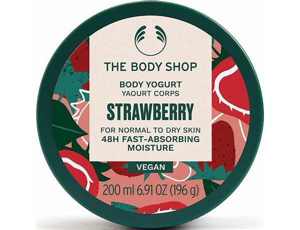 Body shop: body yogurt - nutrition facts
