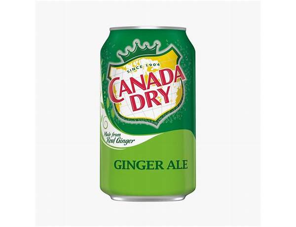 Boisson américaine au gingembre : canada dry ginger ale food facts