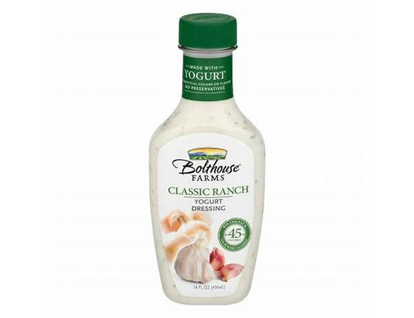 Bolthouse classic ranch food facts