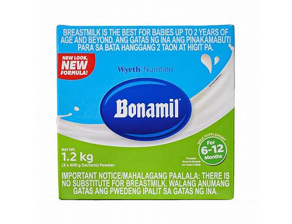 Bonamil 6-12 months food facts