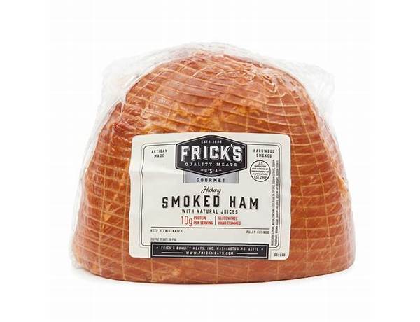 Boneless half hickory smoked ham food facts