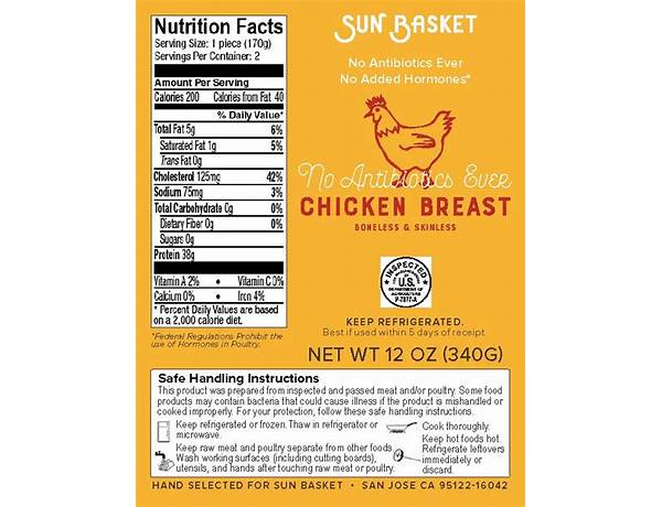 Boneless skinless chicken breast nutrition facts