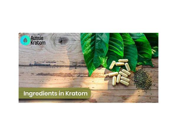 Boosted kratom ingredients