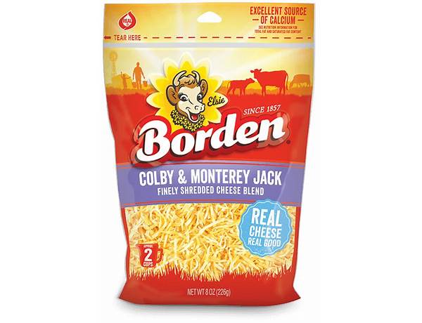 Borden shredded cheese food facts