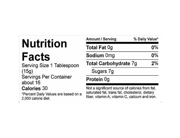 Bourbon amarelo nutrition facts