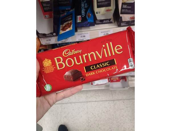 Bournville dark chocolate bar food facts