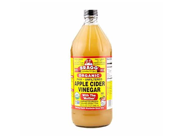 Bragg, organic apple cider vinegar with the 'mother' food facts
