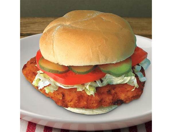 Breaded chicken sandwich food facts