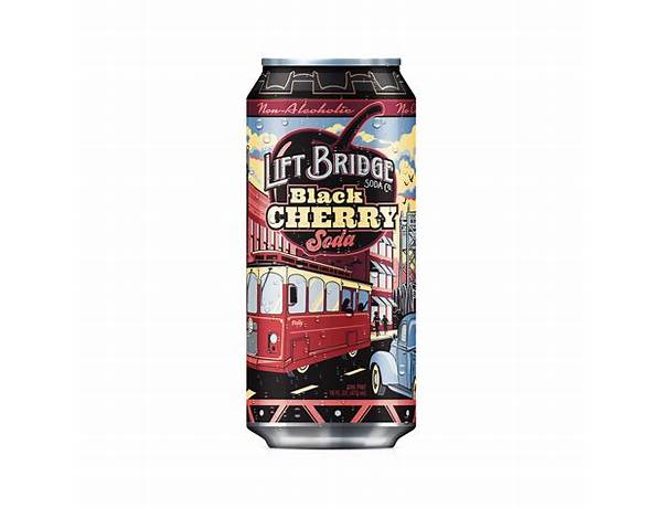 Bridge soda co black cherry soda food facts