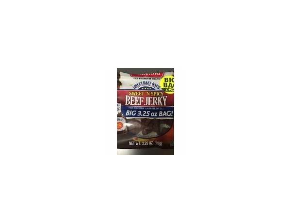 Bridgford, sweet 'n spicy beef jerky nutrition facts