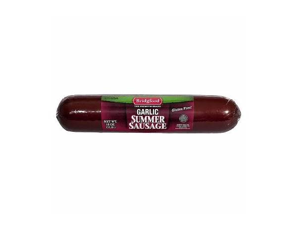 Bridgford garlic summer sausage food facts