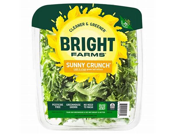 Bright farms sunny crunch food facts