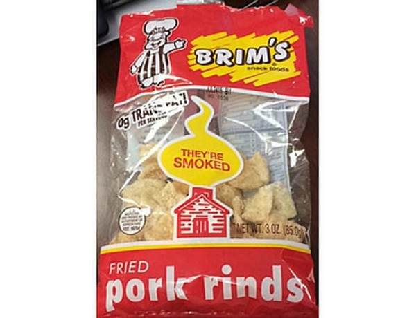 Brim's fried pork rinds food facts