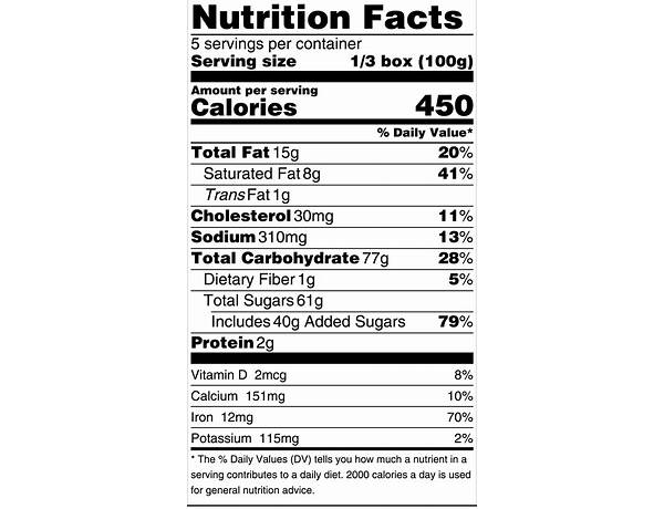 Brins nutrition facts