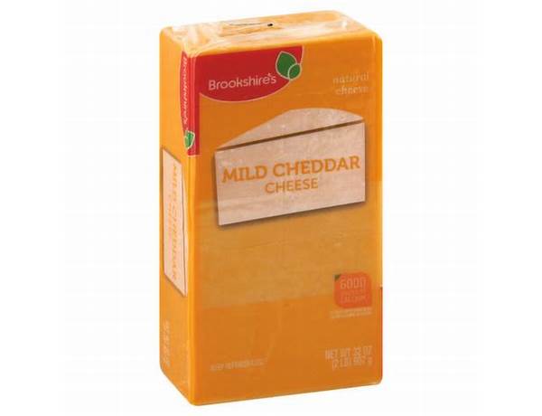 Brookshires medium cheddar natural cheese food facts