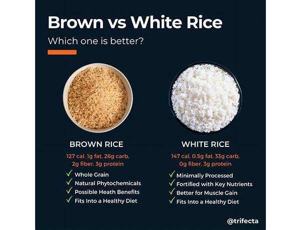 Brown jasmine rice food facts
