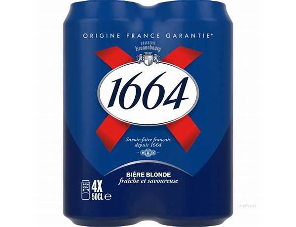 Bte 50cl biere 1664, food facts