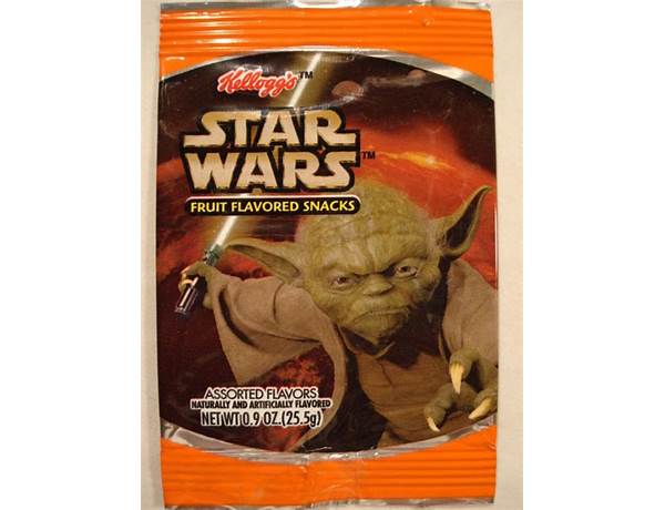 Bty crk star wars frt flvrd sncks assorted frt food facts