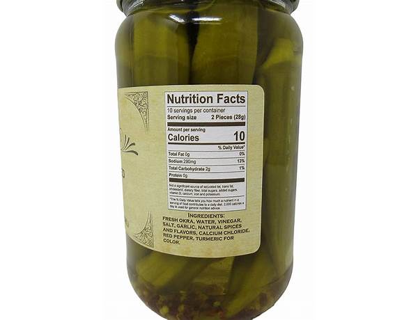 Buc-ee's pickled okra food facts