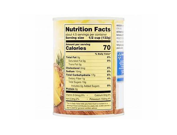 Buc-ee’s pineapple cup nutrition facts