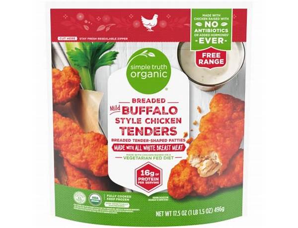 Buffalo style frozen chicken strips food facts