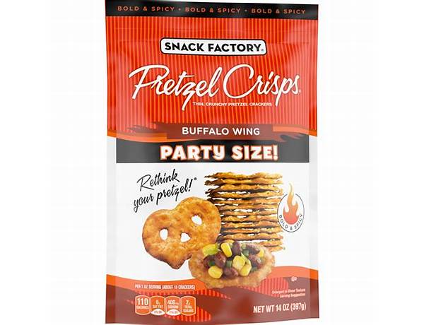 Buffalo wing pretzel crisps food facts