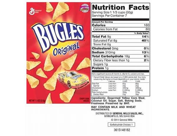 Bugles food facts