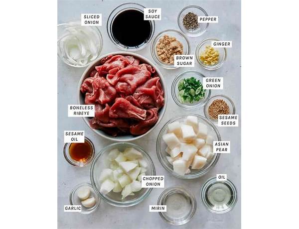 Bulgogi sauce ingredients